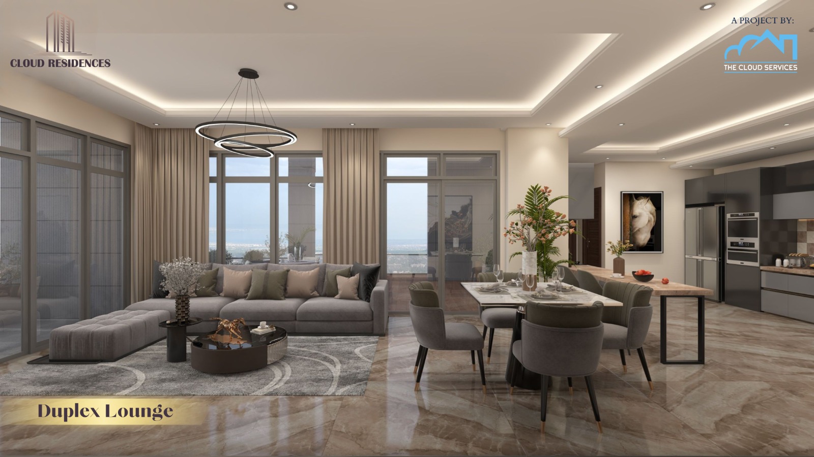 Islamabad Cloud Residences Duplex Lounge