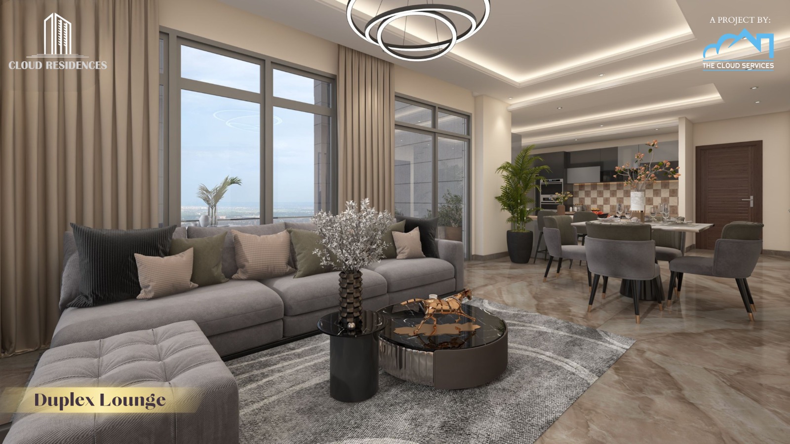 Duplex Cloud Residences Lounge