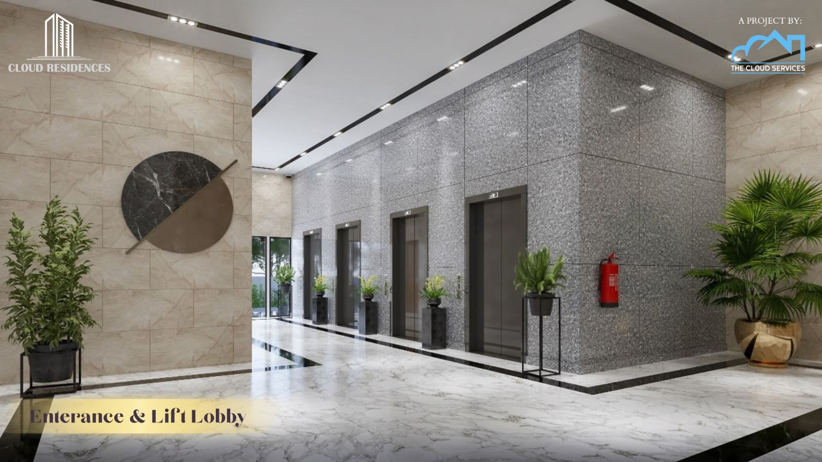 Entrance for Cloud Residences & Tower